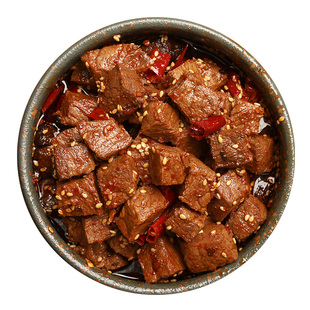 【冷帮主】四川特产冷吃麻辣骰子牛肉即食熟食香辣肉类小零食105g