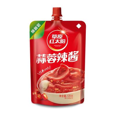 草原红太阳蒜蓉辣酱小袋组合