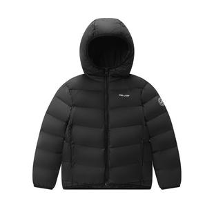 伯希和户外新款儿童羽绒服男童女童轻薄保暖短款鹅绒服防风外套