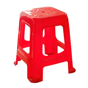 特厚网红色塑料凳家用结实耐用板凳承认高凳可叠放备用凳客厅餐椅