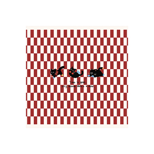 新年猫咪圆形桌布防水防油免洗餐桌布红色喜庆氛围感新春茶几台布