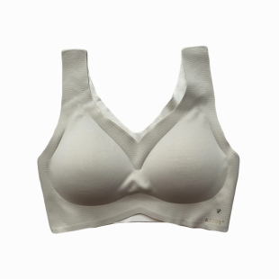 如kissy内衣无痕无钢圈运动背心吻ru文胸套装女官方旗wen舰店