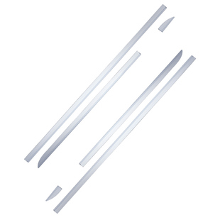 适用19-25款奥迪A6L改装车身饰条外饰车门边侧裙防撞装饰亮条配件