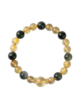 【事业长青】绿发晶黄水晶手串范李李招财旺业职场进阶手链