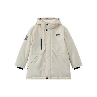 小熊童装酷护目镜连帽三防羽绒服