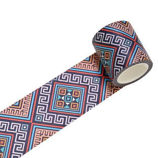 广西民族文化特色壮锦贴纸DIY壮族风格文创手工艺品艺术背胶贴纸