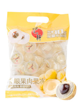 蜡笔小新龙眼果肉果冻菠萝香桔