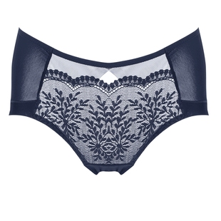 依曼丽性感内裤女蕾丝中低腰平脚裤 舒适无痕夏季薄款透气YC91607