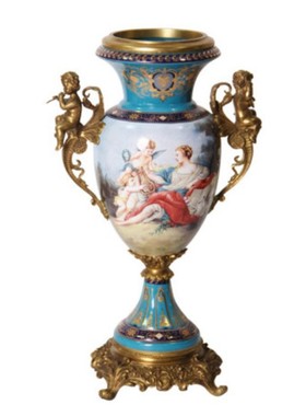 欧式风奢华宫廷古典餐桌果盘花瓶