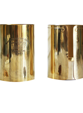 北欧风进口黄铜热卖皇冠金箍笔筒