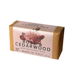 SV1945米兰信札玫瑰雪松研磨皂300g纸包香皂温和清洁控油洗澡男女