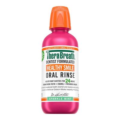 【自营】TheraBreath凯斯博士美牙含氟防蛀漱口水473ml【临期】