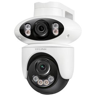 普联TP-LINK摄像头家用双频无线摄影头高清室外防水360度全景全彩双摄枪球一体机双目联动网络监控器6129F-A4