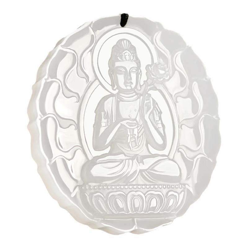景禾羊脂白玉大势至菩萨男