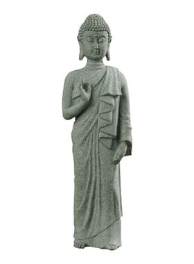 青砂石释迦摩尼佛像摆件鱼缸造景