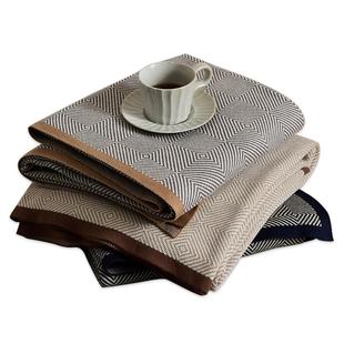 纯棉航空毯全棉针织线毯沙发毯床尾巾毛毯飞机盖毯办公室午休毯子