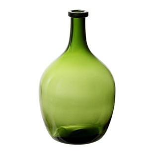 北欧简约大肚子玻璃花瓶吊钟马醉木美男树水培落地大号装饰花瓶