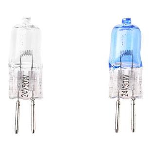 机床灯24v车床卤钨灯珠35w50卤素灯插泡GU5.3粗脚36v插脚小灯泡G4