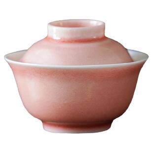 纯手工盖碗景德镇陶瓷功夫茶具泡茶碗盖杯天野家用茶碗小号80ml