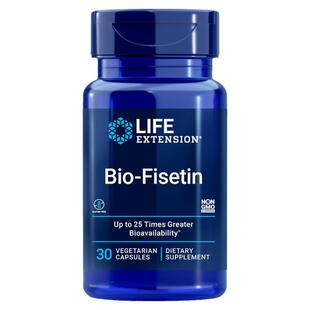 美国原装Life Extension Bio-Fisetin 漆黄素 非瑟酮 姜黄素伴侣