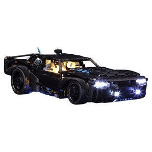 YEABRICKS LED灯饰适用乐高科技组42127蝙蝠侠蝙蝠战车积木灯改件