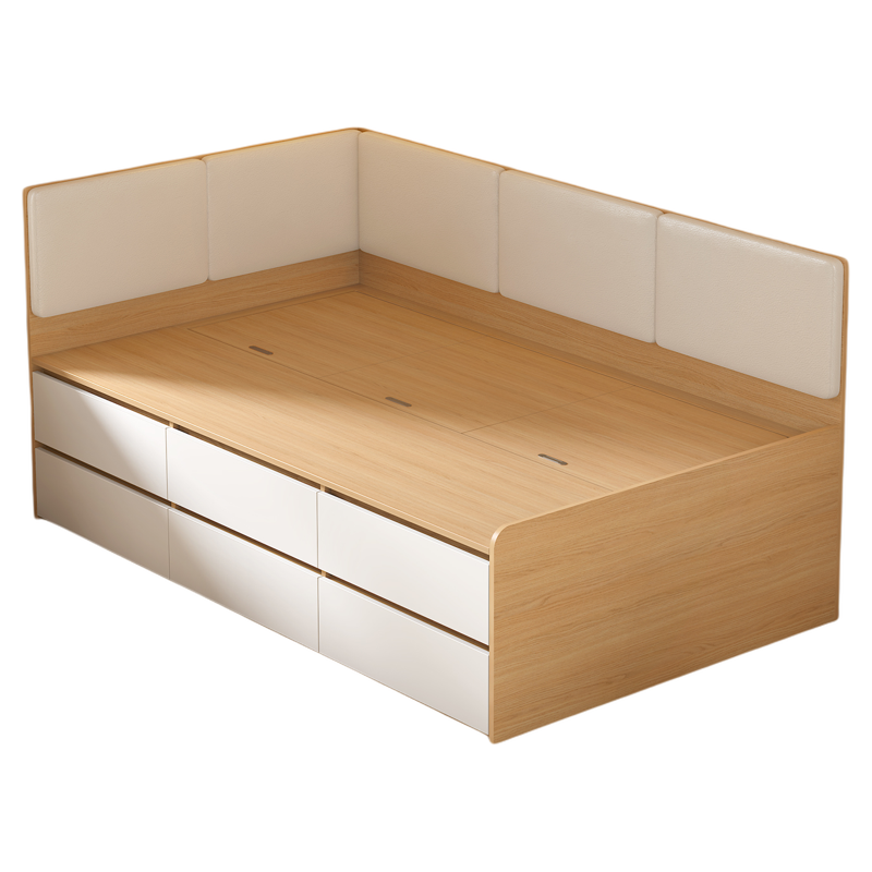 板式床简约现代卧室家具