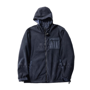 正反两穿!意奢高端双面穿奥粒绒金属尼龙秋冬男士连帽夹克外套潮