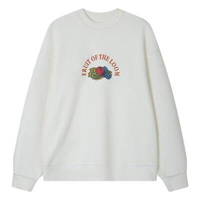 鲜果布衣春季复古纯棉印花卫衣