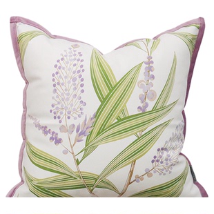 MOOYA朝漫紫露 法式紫色抱枕高级复古靠枕套沙发客厅靠垫轻奢新款