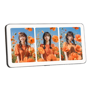 三宫格相框摆台洗照片定制婚纱照高级感相片打印做成水晶相册制作