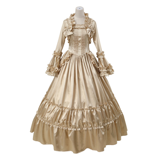 风度COS Lolita哥特式宫廷风喇叭袖大裙摆连衣长裙 舞台礼服定制