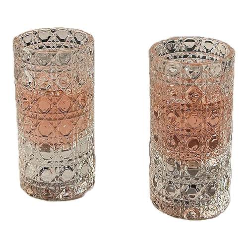 新款轻奢迷你玻璃小酒杯白酒杯套装浮雕小酒盅一口杯清酒烈酒杯