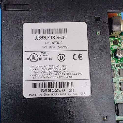 【询价】GE PLC Cpu350 IC693CPU350-DG适用