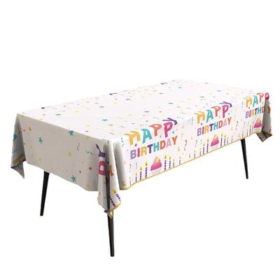 一次性桌布生日场景布置装饰女孩周岁party用品儿童派对十岁男孩