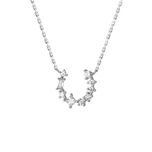 限定法国轻奢JUICYDREAMS水晶幸运马蹄许愿925纯银高级感礼物项链