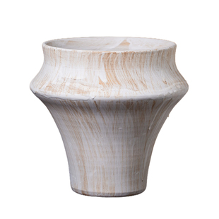 景德镇陶瓷花盆石灰白刷釉大口径火锅盆种老桩多肉绿植大号手捧盆