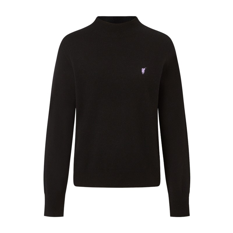 【100%绵羊毛】POLOWALK女式羊毛衫2025冬季新品内搭半高领上衣女