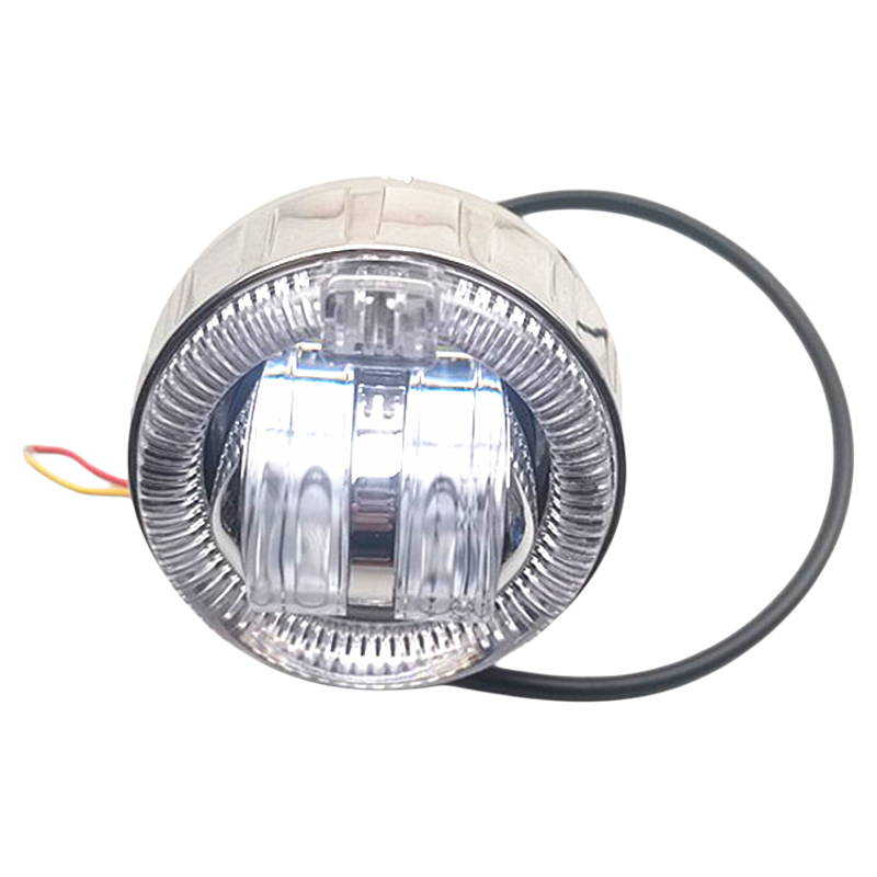 12V摩托车福喜鬼火LED天使眼大灯