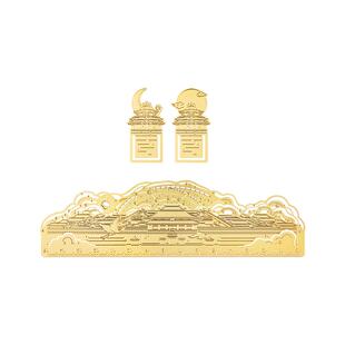 故宫淘宝|紫禁城太和殿金属书签尺子博物馆文创伴手礼文具礼物
