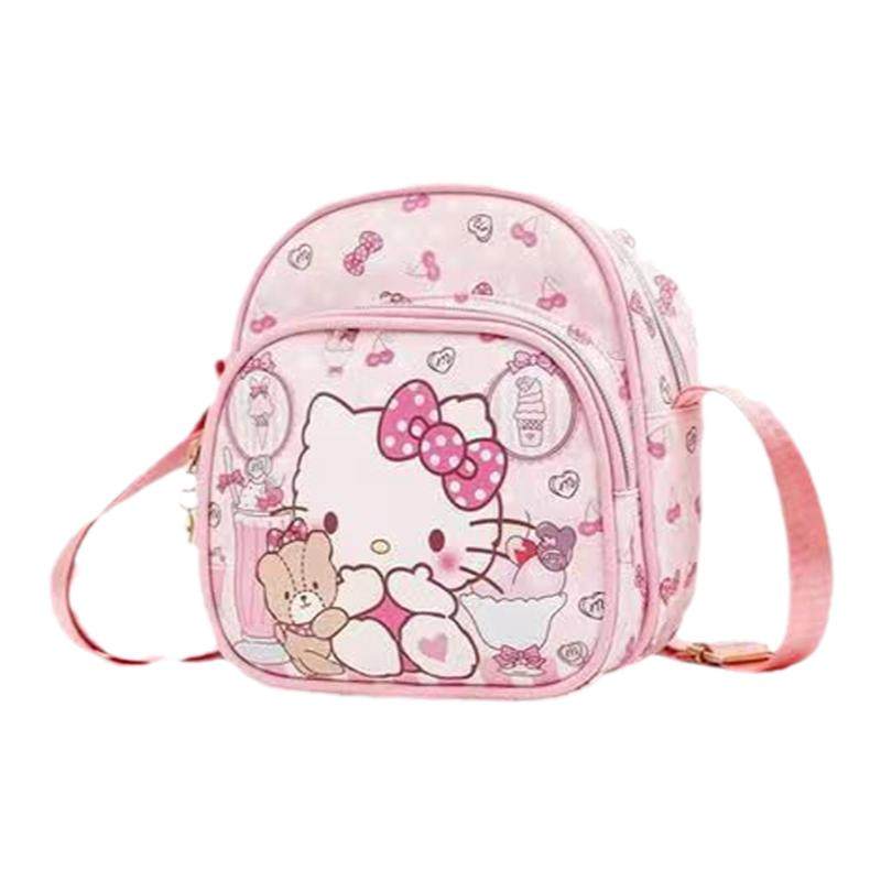 哈喽kt猫斜跨包凯蒂猫女童包女孩儿童旅行包小包包Kitty猫单肩包