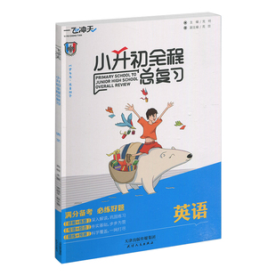 2024版一飞冲天小升初全程总复习语文数学英语人教版精通版部编天津中考毕业升学系统总复习资料专项训练辅导书知识大集结教辅书