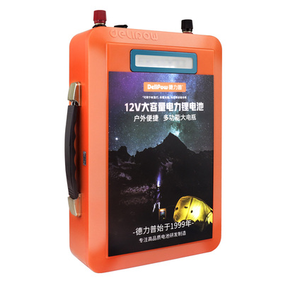 德力普24v锂电池12v电瓶大容量