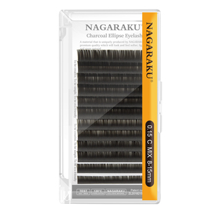 NAGARAKU单根睫毛嫁接空气扁毛超软日系婴儿弯双毛尖自然美睫店用