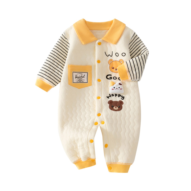 连体衣秋冬装哈衣套装外出衣服
