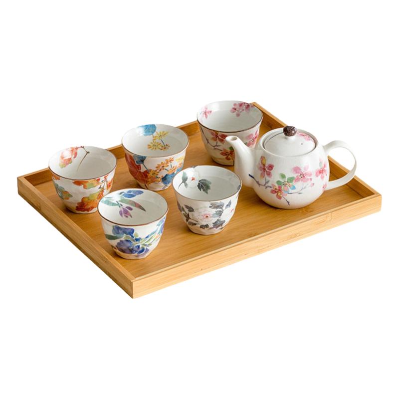 日本进口陶瓷茶具套装礼盒家用
