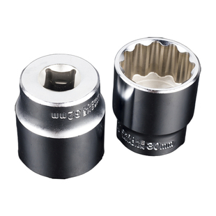 12角梅花套筒头子 1/2寸梅花短套筒8-32mm套筒汽修汽保机修工具