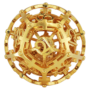 天文球星座星宫星体镂空黄铜金属骰子药水瓶个性图文瓶盖定制色子