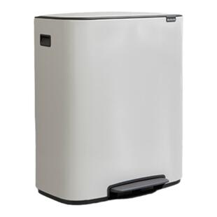 brabantia柏宾士垃圾桶脚踏式BO厨房家用分类不锈钢带盖卫生桶60L