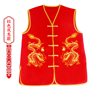 新款香客进香服庙会庙服马甲宗祠进香定制印字服装民俗文化服马甲