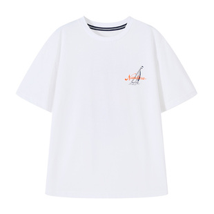 【SKIN丝光棉】NAUTICA童装男童女童短袖T恤夏季儿童亲肤顺滑上衣